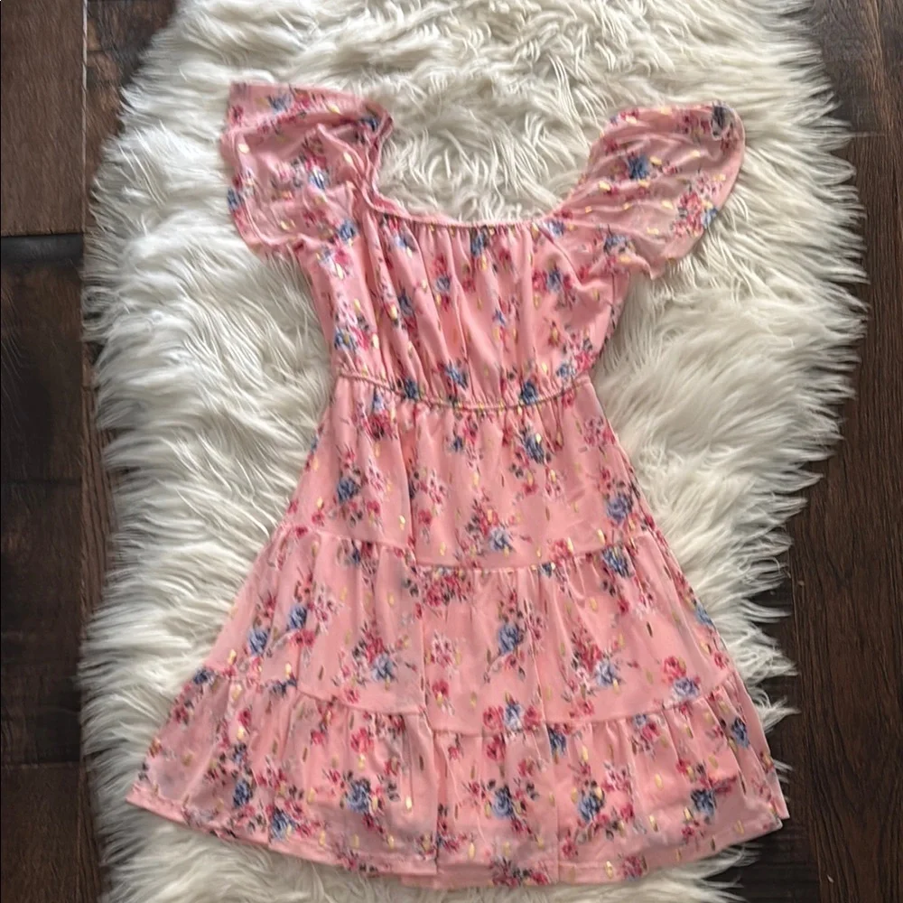 Floral Pink Kids Dress